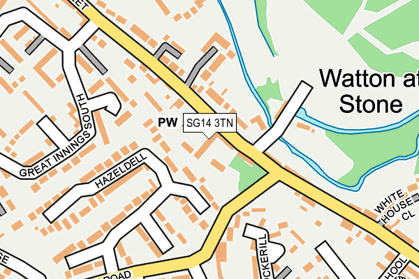 SG14 3TN map - OS OpenMap – Local (Ordnance Survey) SG14 3TN map - OS OpenMap – Local (Ordnance Survey)