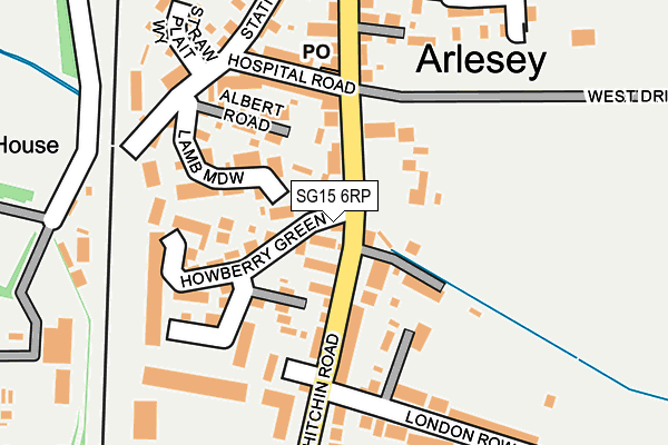SG15 6RP map - OS OpenMap – Local (Ordnance Survey) SG15 6RP map - OS OpenMap – Local (Ordnance Survey)