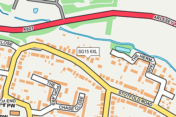 SG15 6XL map - OS OpenMap – Local (Ordnance Survey)