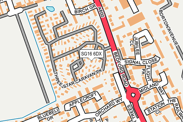 SG16 6DX map - OS OpenMap – Local (Ordnance Survey) SG16 6DX map - OS OpenMap – Local (Ordnance Survey)