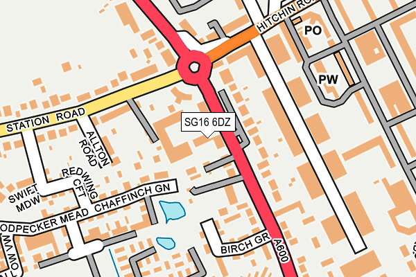 SG16 6DZ map - OS OpenMap – Local (Ordnance Survey) SG16 6DZ map - OS OpenMap – Local (Ordnance Survey)