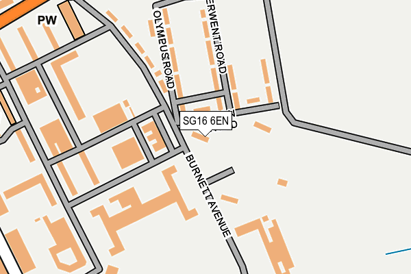 SG16 6EN map - OS OpenMap – Local (Ordnance Survey) SG16 6EN map - OS OpenMap – Local (Ordnance Survey)