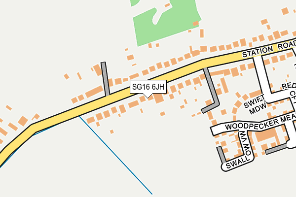 SG16 6JH map - OS OpenMap – Local (Ordnance Survey) SG16 6JH map - OS OpenMap – Local (Ordnance Survey)