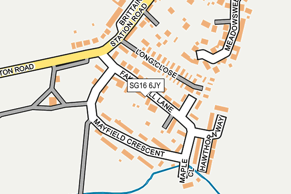SG16 6JY map - OS OpenMap – Local (Ordnance Survey) SG16 6JY map - OS OpenMap – Local (Ordnance Survey)