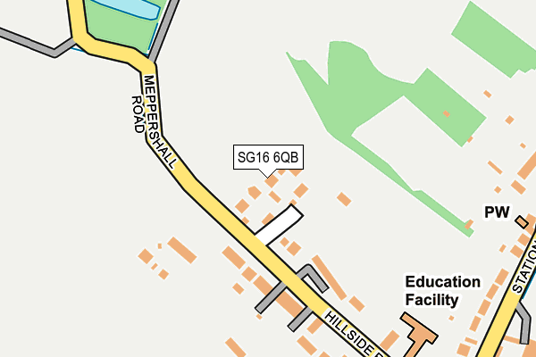 SG16 6QB map - OS OpenMap – Local (Ordnance Survey) SG16 6QB map - OS OpenMap – Local (Ordnance Survey)
