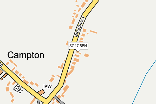 SG17 5BN map - OS OpenMap – Local (Ordnance Survey) SG17 5BN map - OS OpenMap – Local (Ordnance Survey)