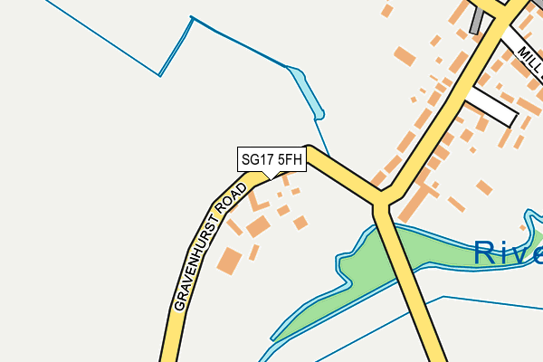 SG17 5FH map - OS OpenMap – Local (Ordnance Survey) SG17 5FH map - OS OpenMap – Local (Ordnance Survey)