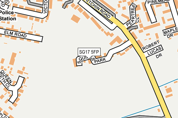 SG17 5FP map - OS OpenMap – Local (Ordnance Survey) SG17 5FP map - OS OpenMap – Local (Ordnance Survey)