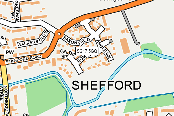 SG17 5GQ map - OS OpenMap – Local (Ordnance Survey) SG17 5GQ map - OS OpenMap – Local (Ordnance Survey)