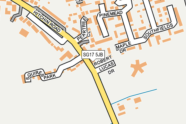 SG17 5JB map - OS OpenMap – Local (Ordnance Survey) SG17 5JB map - OS OpenMap – Local (Ordnance Survey)