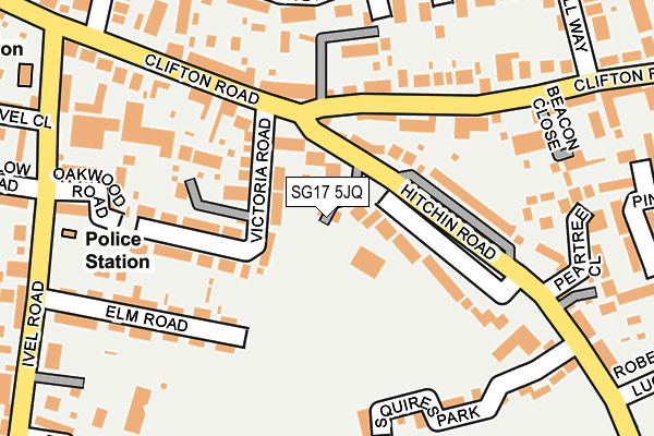 SG17 5JQ map - OS OpenMap – Local (Ordnance Survey) SG17 5JQ map - OS OpenMap – Local (Ordnance Survey)