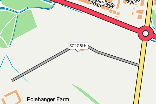 SG17 5LH map - OS OpenMap – Local (Ordnance Survey) SG17 5LH map - OS OpenMap – Local (Ordnance Survey)