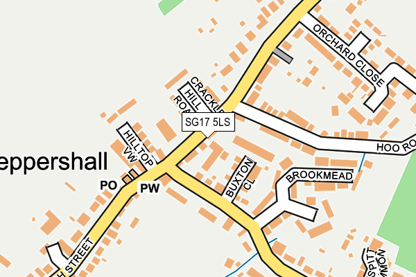 SG17 5LS map - OS OpenMap – Local (Ordnance Survey) SG17 5LS map - OS OpenMap – Local (Ordnance Survey)