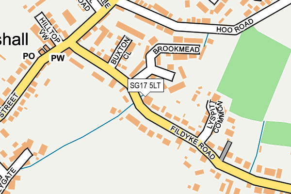 SG17 5LT map - OS OpenMap – Local (Ordnance Survey) SG17 5LT map - OS OpenMap – Local (Ordnance Survey)