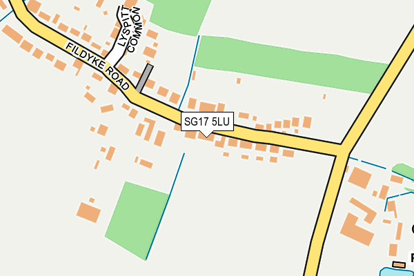 SG17 5LU map - OS OpenMap – Local (Ordnance Survey) SG17 5LU map - OS OpenMap – Local (Ordnance Survey)