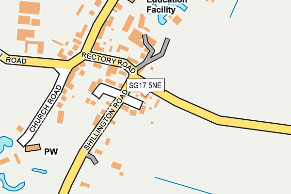 SG17 5NE map - OS OpenMap – Local (Ordnance Survey) SG17 5NE map - OS OpenMap – Local (Ordnance Survey)