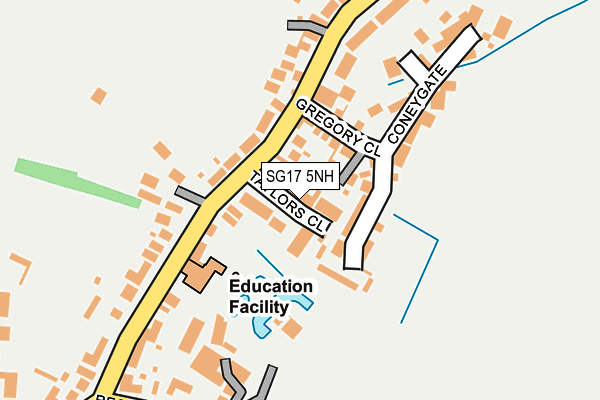 SG17 5NH map - OS OpenMap – Local (Ordnance Survey) SG17 5NH map - OS OpenMap – Local (Ordnance Survey)