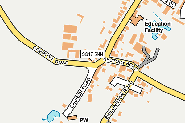 SG17 5NN map - OS OpenMap – Local (Ordnance Survey) SG17 5NN map - OS OpenMap – Local (Ordnance Survey)