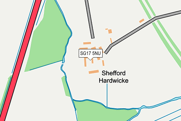 SG17 5NU map - OS OpenMap – Local (Ordnance Survey) SG17 5NU map - OS OpenMap – Local (Ordnance Survey)