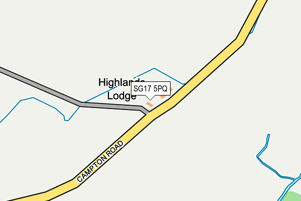 SG17 5PQ map - OS OpenMap – Local (Ordnance Survey) SG17 5PQ map - OS OpenMap – Local (Ordnance Survey)
