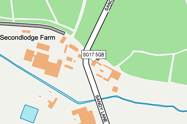 SG17 5QB map - OS OpenMap – Local (Ordnance Survey) SG17 5QB map - OS OpenMap – Local (Ordnance Survey)