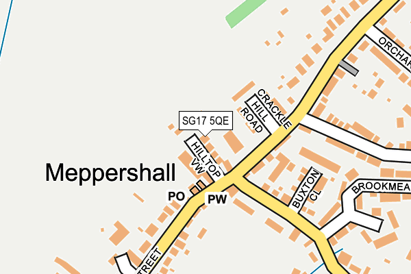 SG17 5QE map - OS OpenMap – Local (Ordnance Survey) SG17 5QE map - OS OpenMap – Local (Ordnance Survey)