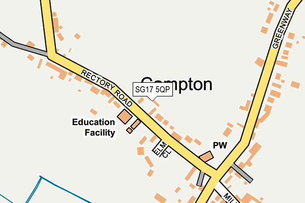 SG17 5QP map - OS OpenMap – Local (Ordnance Survey) SG17 5QP map - OS OpenMap – Local (Ordnance Survey)