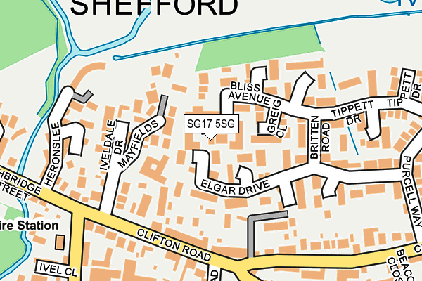 SG17 5SG map - OS OpenMap – Local (Ordnance Survey) SG17 5SG map - OS OpenMap – Local (Ordnance Survey)