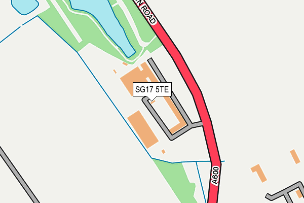 SG17 5TE map - OS OpenMap – Local (Ordnance Survey) SG17 5TE map - OS OpenMap – Local (Ordnance Survey)