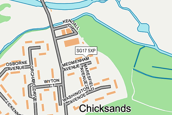 SG17 5XP map - OS OpenMap – Local (Ordnance Survey) SG17 5XP map - OS OpenMap – Local (Ordnance Survey)