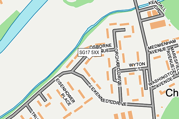 SG17 5XX map - OS OpenMap – Local (Ordnance Survey) SG17 5XX map - OS OpenMap – Local (Ordnance Survey)