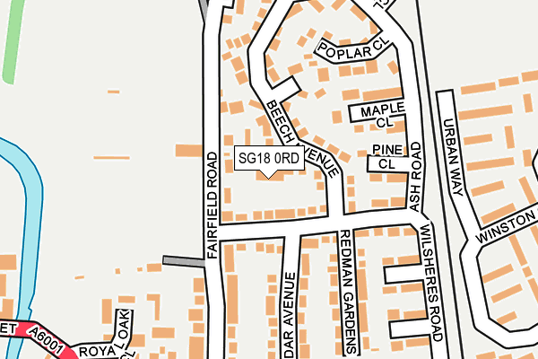 SG18 0RD map - OS OpenMap – Local (Ordnance Survey) SG18 0RD map - OS OpenMap – Local (Ordnance Survey)