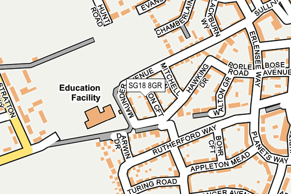 SG18 8GR map - OS OpenMap – Local (Ordnance Survey) SG18 8GR map - OS OpenMap – Local (Ordnance Survey)