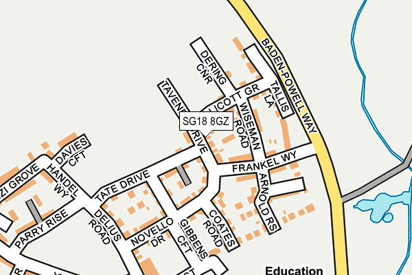 SG18 8GZ map - OS OpenMap – Local (Ordnance Survey) SG18 8GZ map - OS OpenMap – Local (Ordnance Survey)