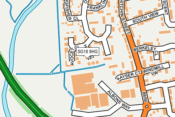 SG18 8HG map - OS OpenMap – Local (Ordnance Survey) SG18 8HG map - OS OpenMap – Local (Ordnance Survey)