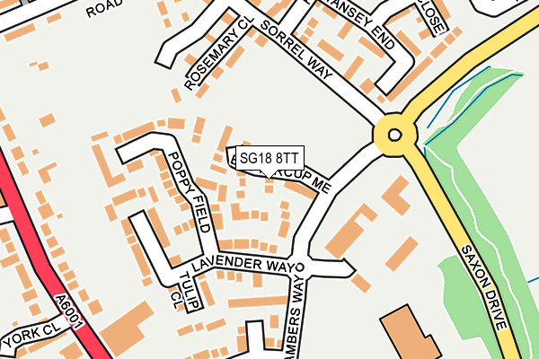 SG18 8TT map - OS OpenMap – Local (Ordnance Survey) SG18 8TT map - OS OpenMap – Local (Ordnance Survey)