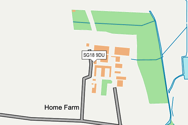 SG18 9DU map - OS OpenMap – Local (Ordnance Survey) SG18 9DU map - OS OpenMap – Local (Ordnance Survey)