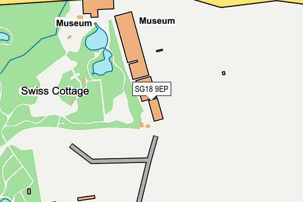 SG18 9EP map - OS OpenMap – Local (Ordnance Survey)