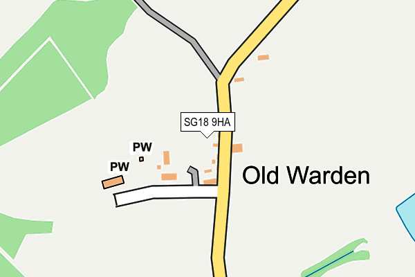 SG18 9HA map - OS OpenMap – Local (Ordnance Survey) SG18 9HA map - OS OpenMap – Local (Ordnance Survey)