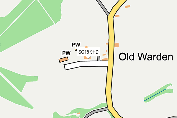 SG18 9HD map - OS OpenMap – Local (Ordnance Survey) SG18 9HD map - OS OpenMap – Local (Ordnance Survey)