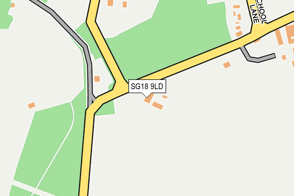 SG18 9LD map - OS OpenMap – Local (Ordnance Survey) SG18 9LD map - OS OpenMap – Local (Ordnance Survey)