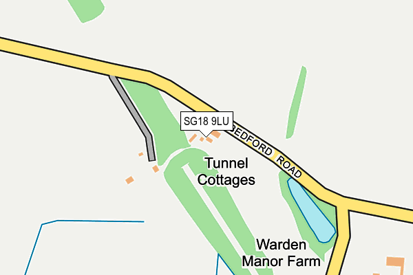 SG18 9LU map - OS OpenMap – Local (Ordnance Survey) SG18 9LU map - OS OpenMap – Local (Ordnance Survey)