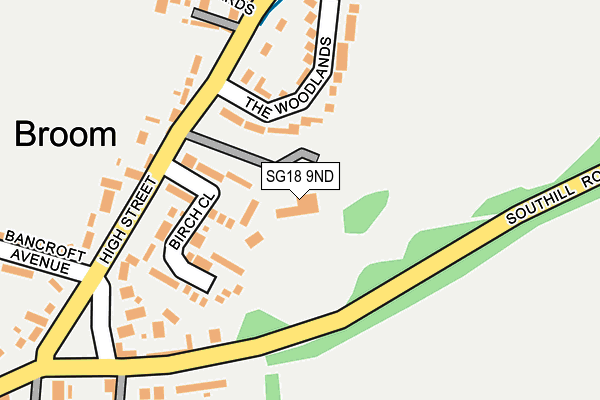 SG18 9ND map - OS OpenMap – Local (Ordnance Survey) SG18 9ND map - OS OpenMap – Local (Ordnance Survey)