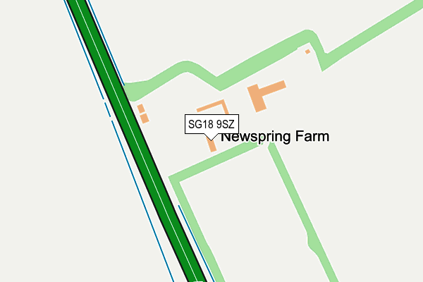 SG18 9SZ map - OS OpenMap – Local (Ordnance Survey) SG18 9SZ map - OS OpenMap – Local (Ordnance Survey)