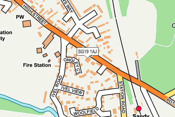 SG19 1AJ map - OS OpenMap – Local (Ordnance Survey) SG19 1AJ map - OS OpenMap – Local (Ordnance Survey)