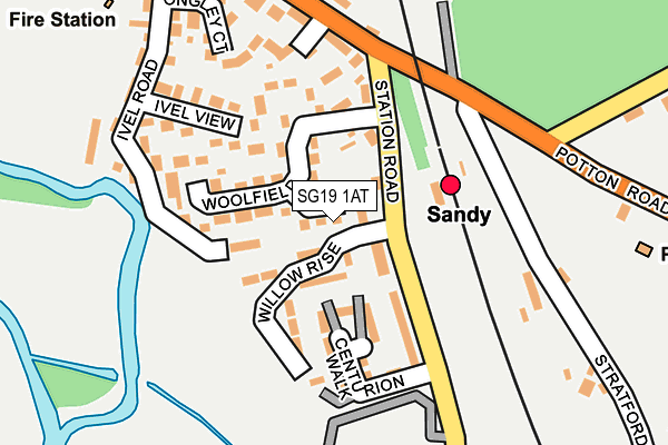 SG19 1AT map - OS OpenMap – Local (Ordnance Survey) SG19 1AT map - OS OpenMap – Local (Ordnance Survey)
