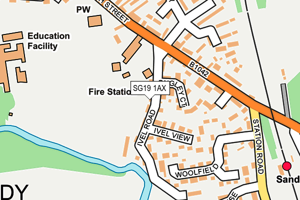 SG19 1AX map - OS OpenMap – Local (Ordnance Survey) SG19 1AX map - OS OpenMap – Local (Ordnance Survey)