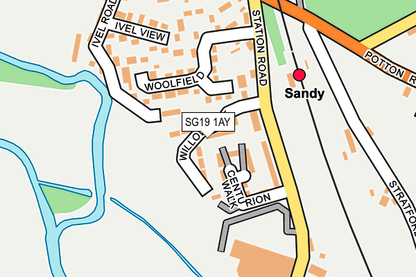 SG19 1AY map - OS OpenMap – Local (Ordnance Survey) SG19 1AY map - OS OpenMap – Local (Ordnance Survey)