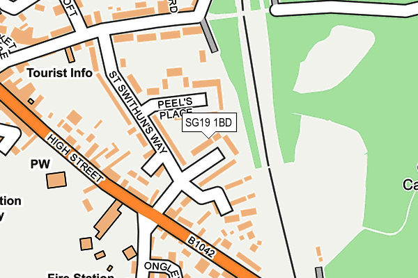 SG19 1BD map - OS OpenMap – Local (Ordnance Survey) SG19 1BD map - OS OpenMap – Local (Ordnance Survey)