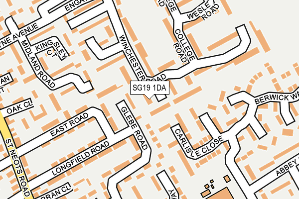 SG19 1DA map - OS OpenMap – Local (Ordnance Survey) SG19 1DA map - OS OpenMap – Local (Ordnance Survey)